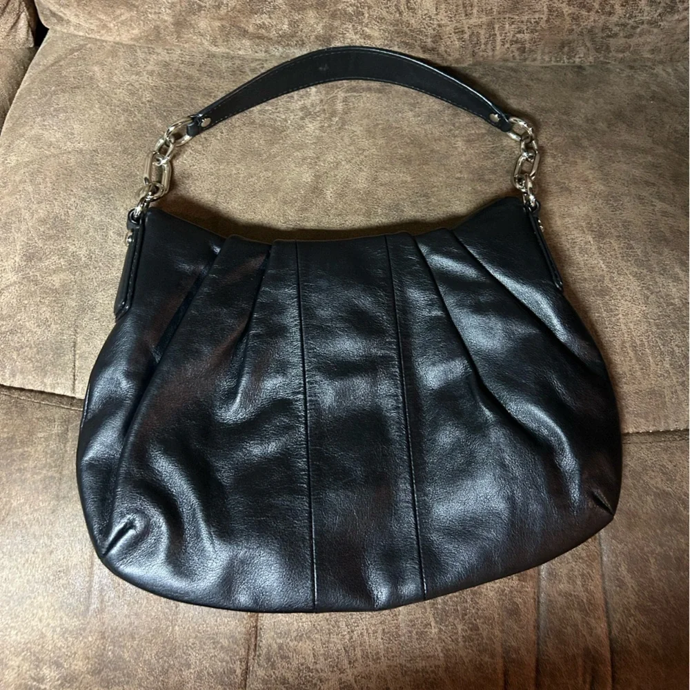 Coach Kristin Black Leather Shoulder Bag - Picture 3 of 11